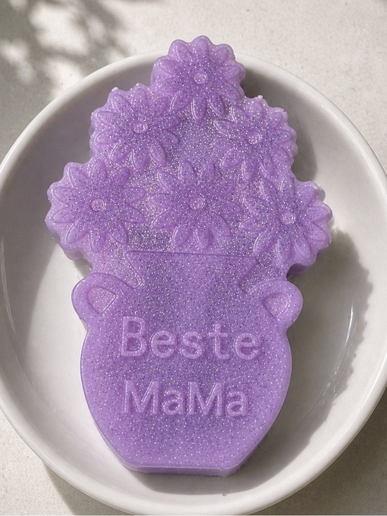 Handmade Other - Lavender SOAP best mama 4x3in donkey milk & vitamins with SHIMMER